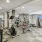 Large fitness center with ample equipment
